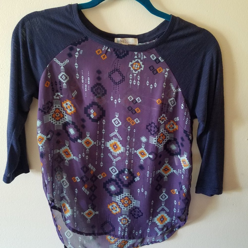 Futuristic Mendala Sheer Top